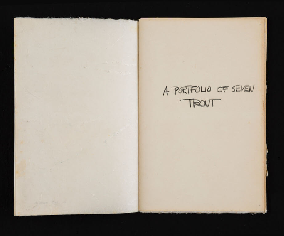 A Trout ’76, A portfolio of Seven Trout, 1977